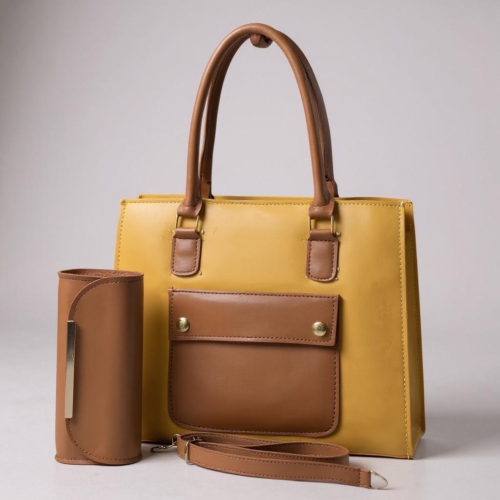 TOTE BAG WITH SMALL CLUTCH