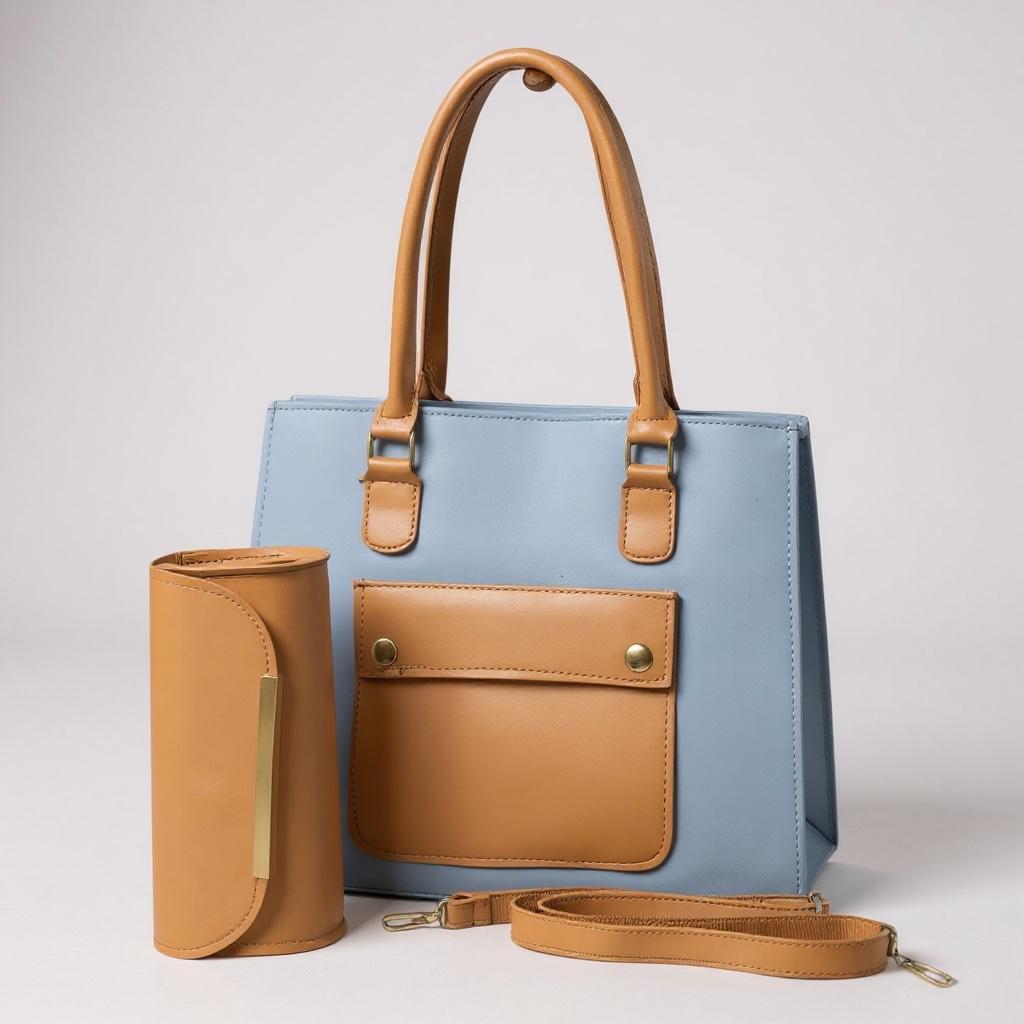TOTE BAG WITH SMALL CLUTCH