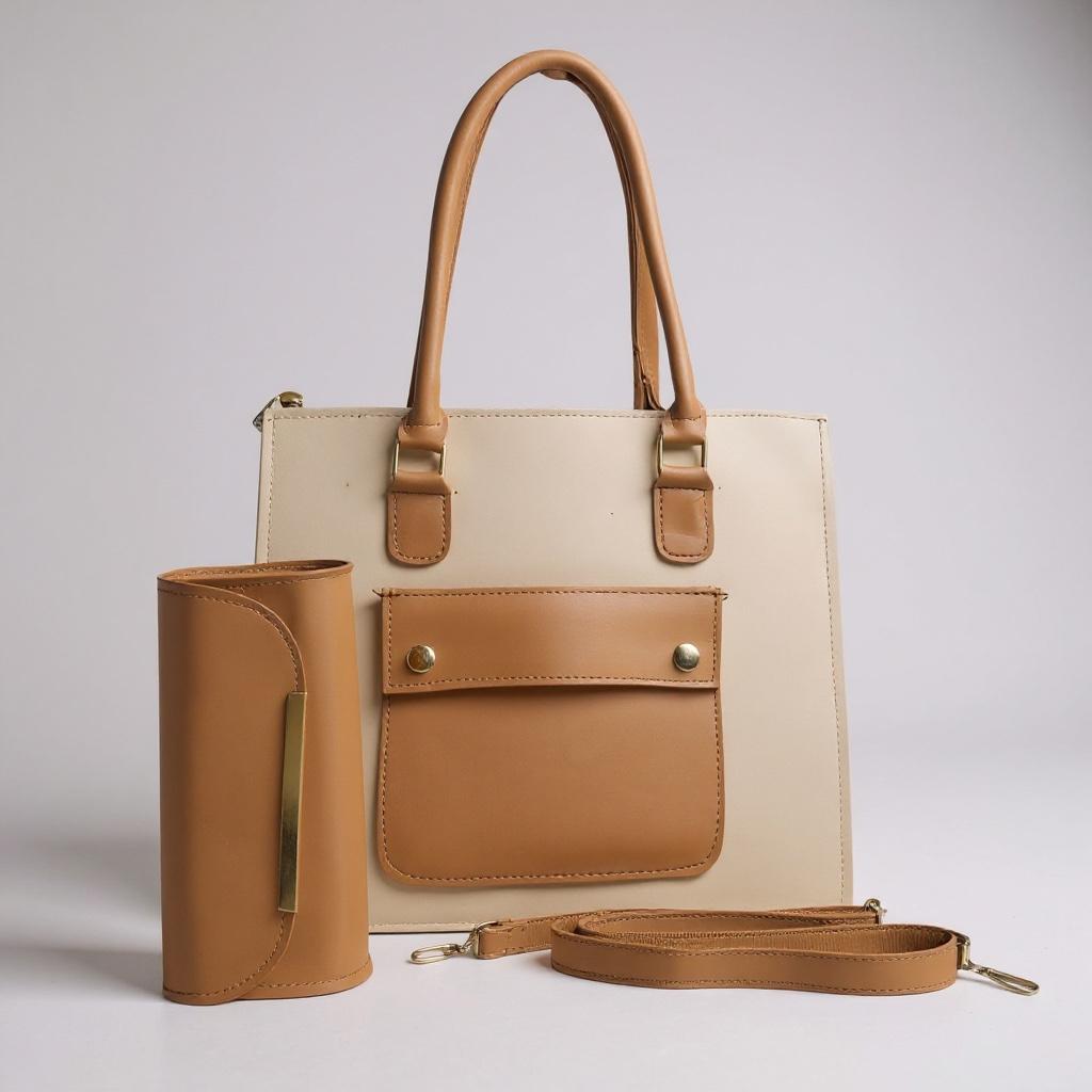 TOTE BAG WITH SMALL CLUTCH