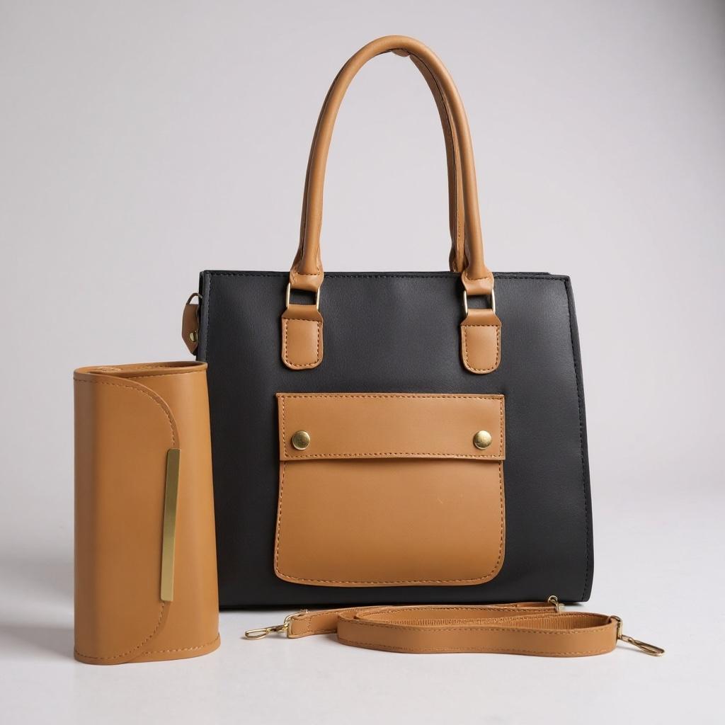 TOTE BAG WITH SMALL CLUTCH
